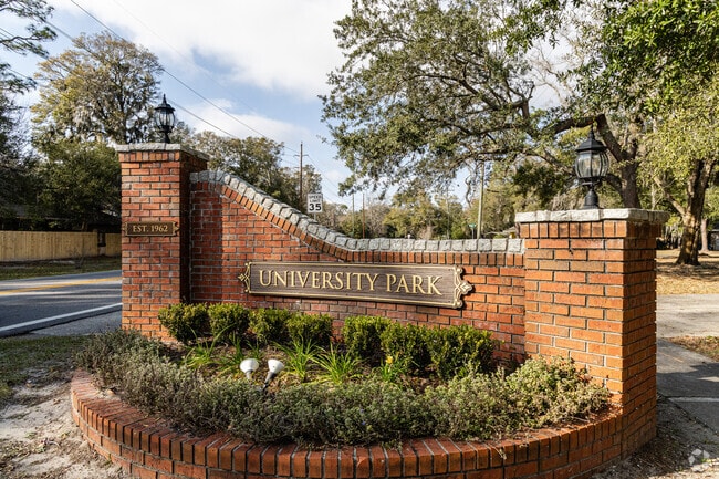 University Park residents enjoy the mature trees that surround the area.