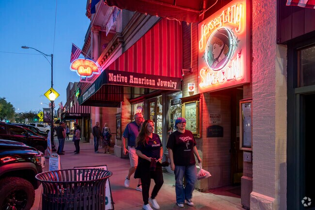 Enjoy an evening with friends on Whiskey Row, just minutes from Hidden Valley Ranch.