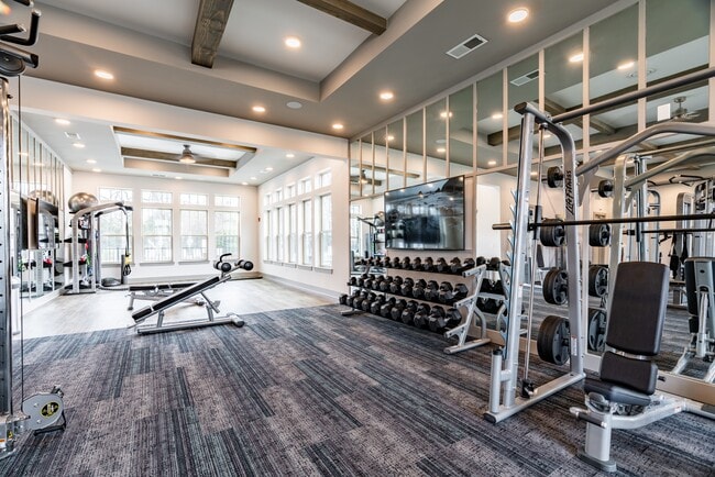 Fitness Center with Cardio and Strength Training Equipment