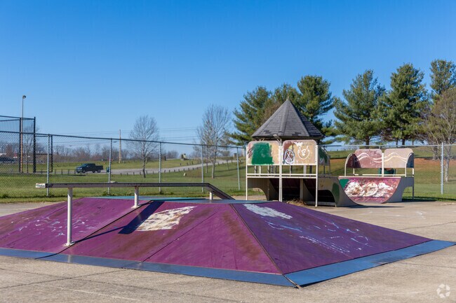 Test your skills at the skatepark in Lykins Park.
