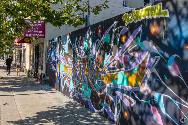 Along San Pablo Avenue in Gaskill are many beautiful and creative murals.