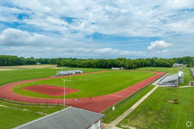The school's football field is the site of many Homecoming games and other school events.