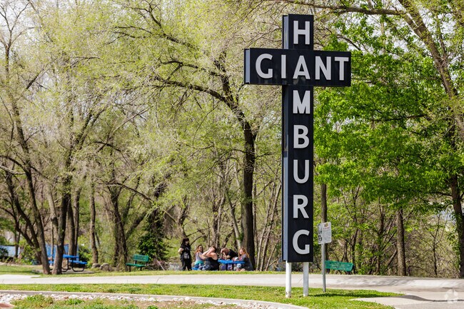 Families enjoy a picnic at the Birthplace of Route 66 Roadside Park.