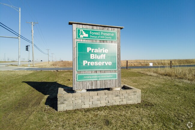 Hikers often explore the Prairie Bluff Preserve's trails, which are in Crest Hill.