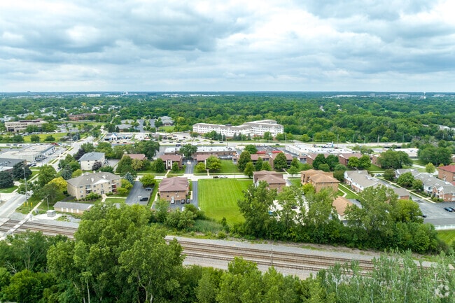 McDowell Forest Preserve features mature trees throughout the neighborhood.