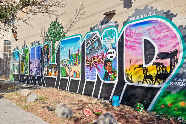 Street art adds to the charm of Meadow Brook.