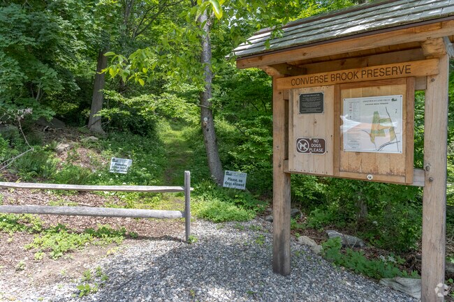 Converse Brook Preserve is a tucked-away hiking trail network in Glenville.