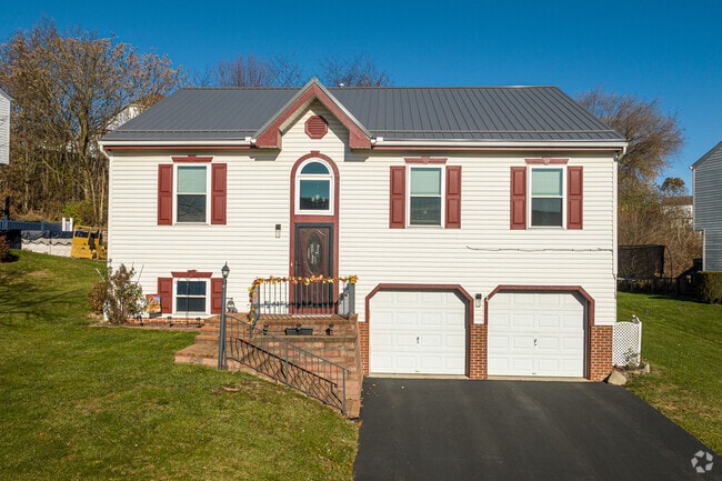 Split-level homes such as this are a perfect fit for the hilly topography of New Stanton.