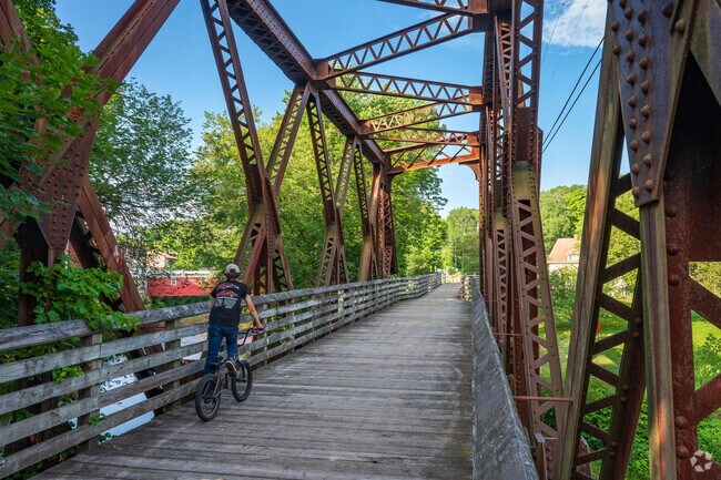 Moosup Valley State Park Trail near Plainfield invites outdoor lovers to explore scenic paths and peaceful nature.