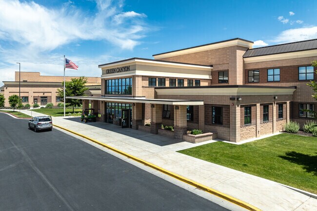 Green Canyon High School’s common space was designed to use natural light.