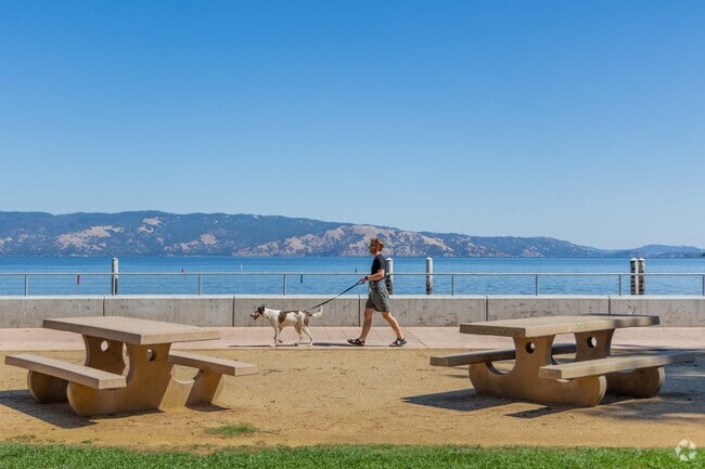 Nice has amazing walking paths along Clearlake.