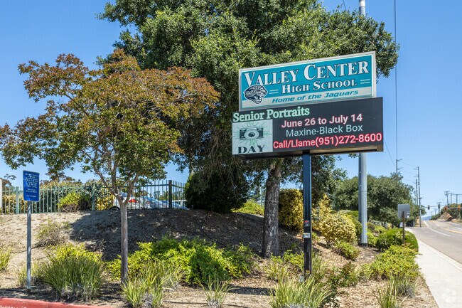 The Valley Center High School in Valley Center.