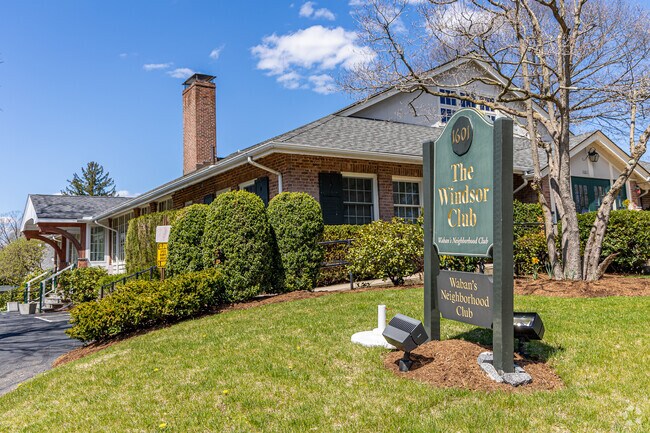 Windsor Club offers a community pool and athletic fields for the residents of Waban.