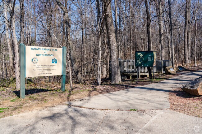 North Woods Nature Trail offers 2 miles of forested pathways to explore.