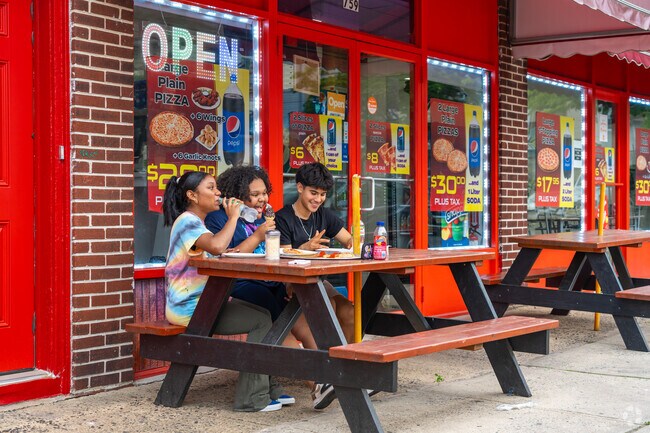 North End Pizza provides fresh slices in a casual environment.