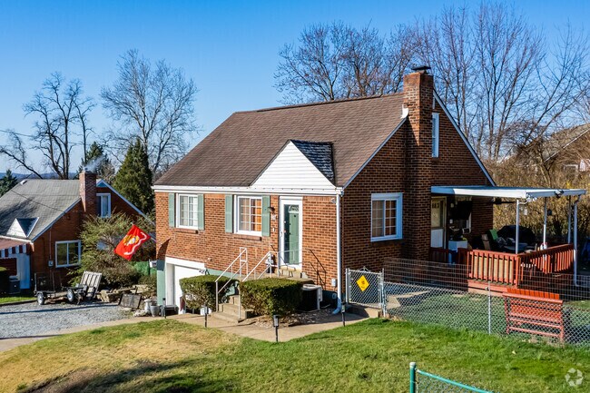 Two story homes are the standard in North Versailles.