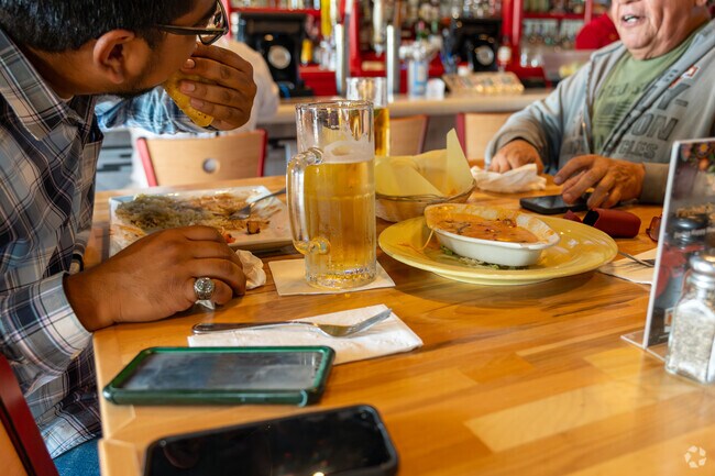 Residents enjoy dinner at Rancho Grande near Brimhall Estates in Bakersfield.
