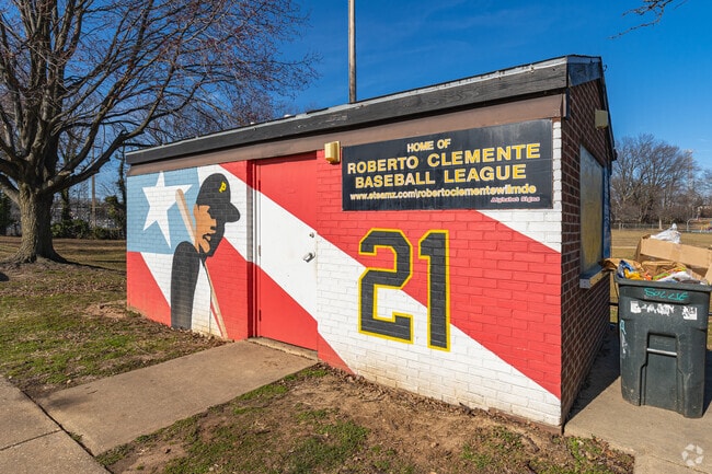 Little league games often take place at Woodlawn Park’s baseball field.