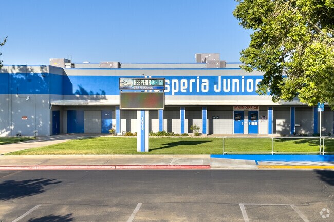 Hesperia Jr High School near Downtown Hesperia provides students with a safe & positive environment promoting readiness.