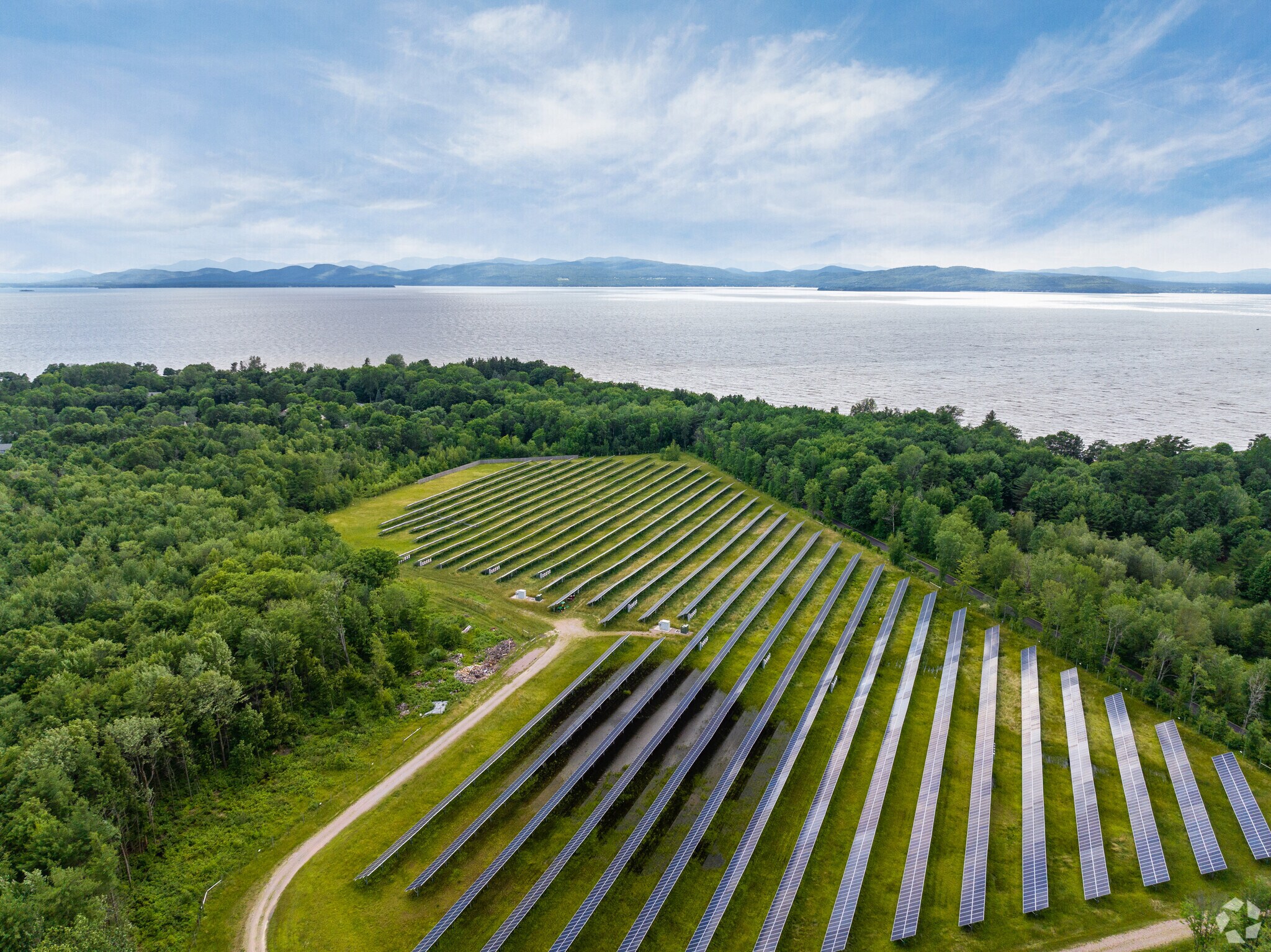 A large 14 acre solar farm is located at Appletree Point offering clean, renewable energy.