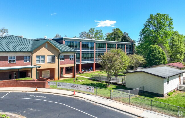 The glass structure is a nice addition to Oakwood Elementary School.
