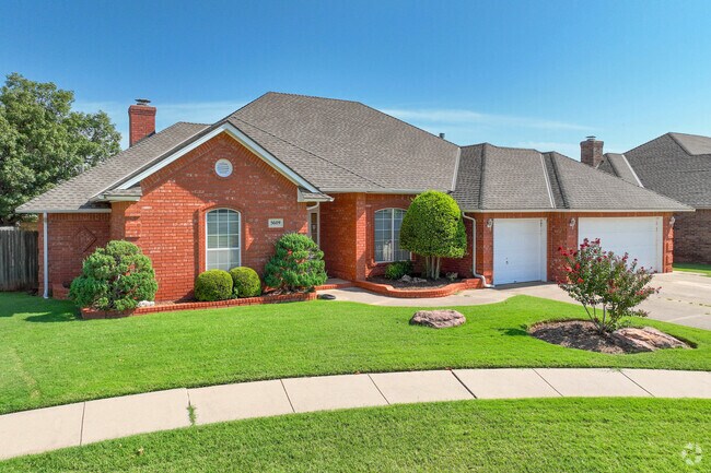 Many homes in Whitehall have lush, green lawns.