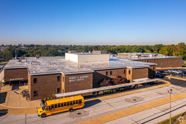 Robert H. Sperreng Middle School, rated B+, serves Sappington students.