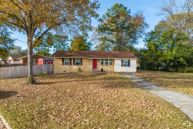 A tidy ranch home sits in the Old Savannah neighborhood.