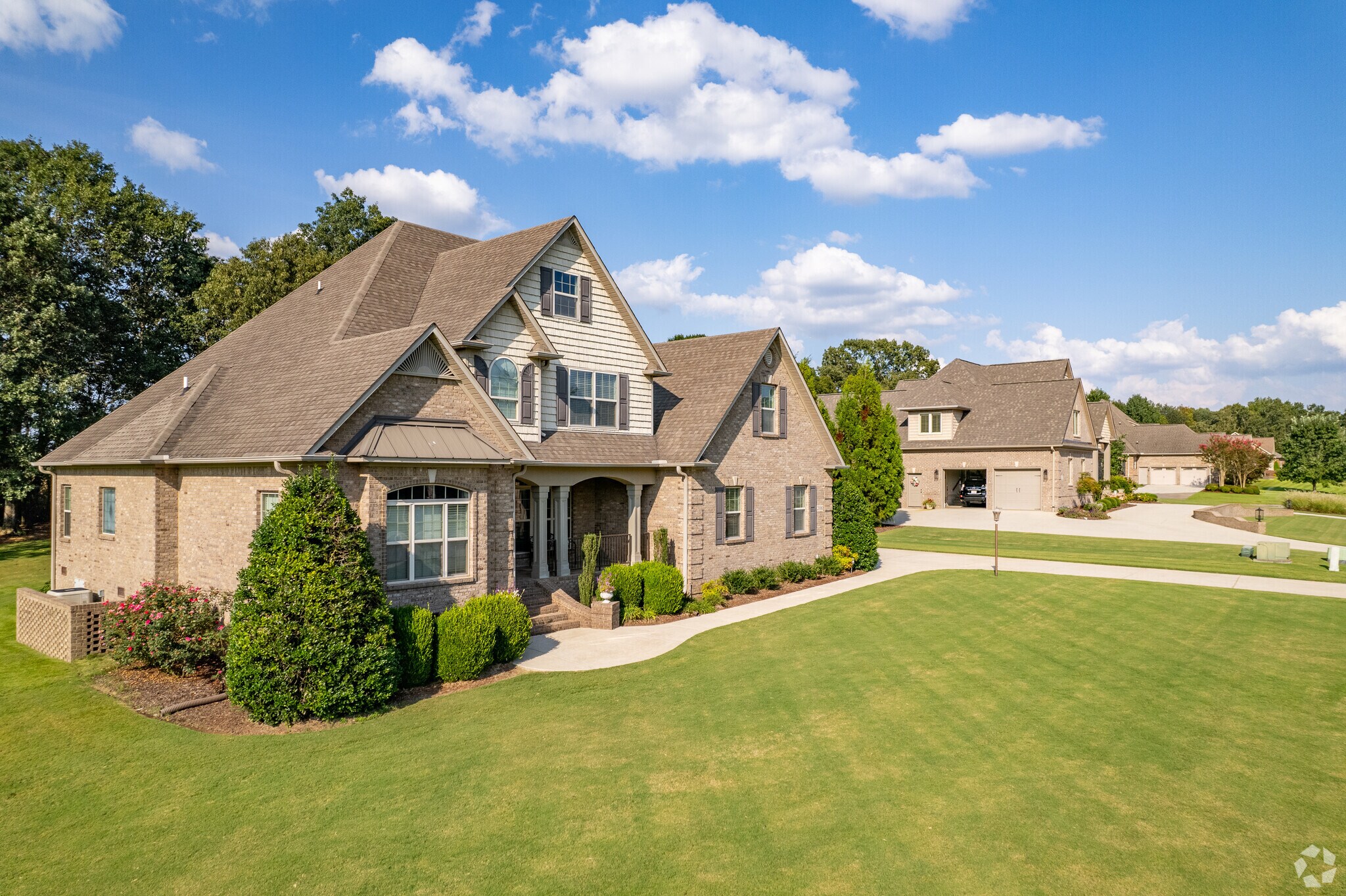 Many of Tanner's homes are new traditional style.