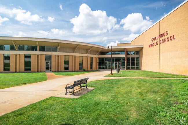 Students enjoy the atmosphere at Columbus Middle School in Columbus.