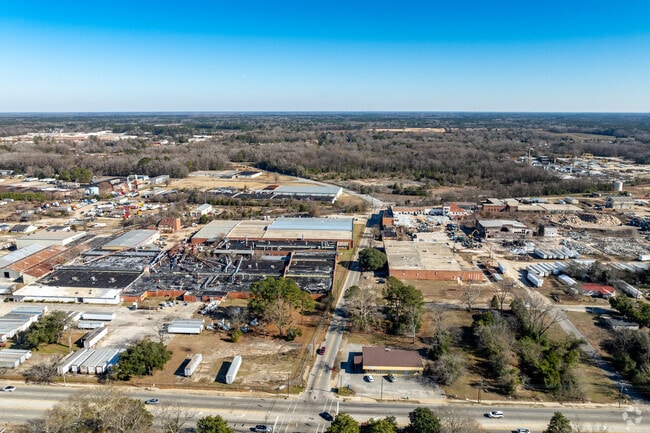 The Lemira neighborhood sits next to a large industrial area.