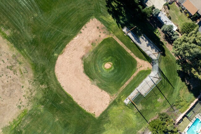 Baseball field at Hollencrest Middle School in West Covina, Ca.