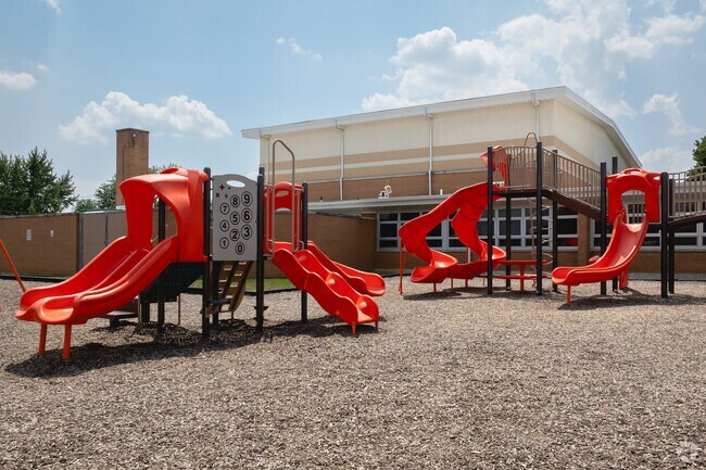 E. A. Powell Elementary welcomes recess.