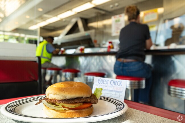 Located in Cheltenham, Courtesy Diner serves American classics in its art deco space.