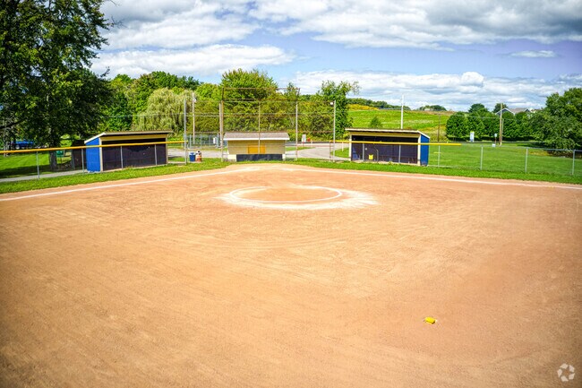 Enjoy the baseball field at Connoquenessing  Community Park.