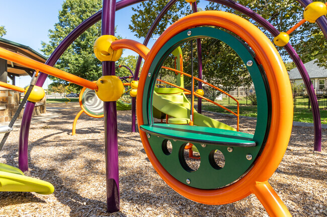 Modern play equipment makes Lacy Park the perfect place to enjoy an afternoon with the kids.