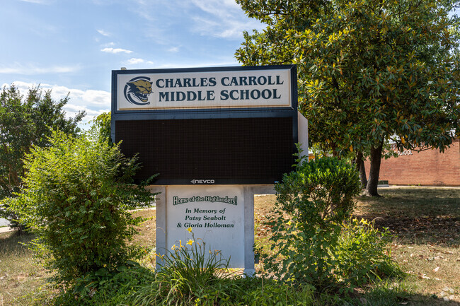 Charles Carroll Middle School in New Carrollton Md.
