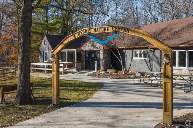 Surrounded by 200 acres of forest and meadows is the Harris Nature Center in central Okemos.