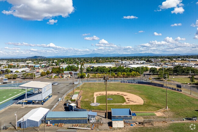 Students and athletes enjoy the baseball fields at West Albany High School in Oregon.