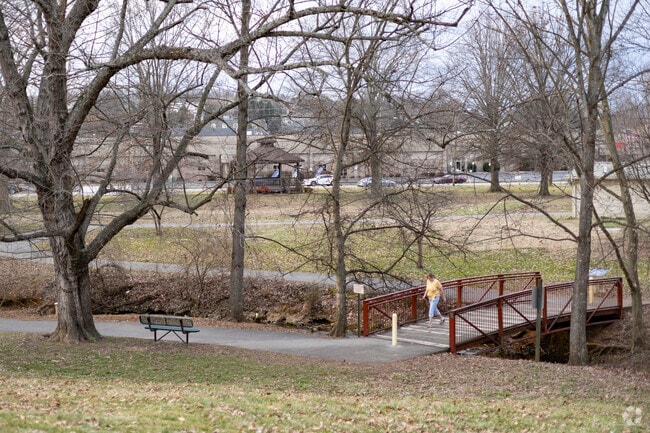 Fred Miller Park offers a looping walking trail for Morristown guests to get their daily steps in.