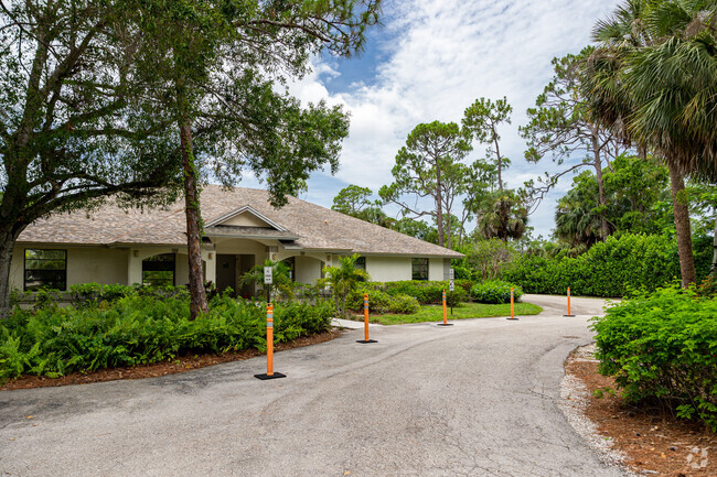 The Able Academy in Naples has a circular driveway with a pick-up and drop-off area.