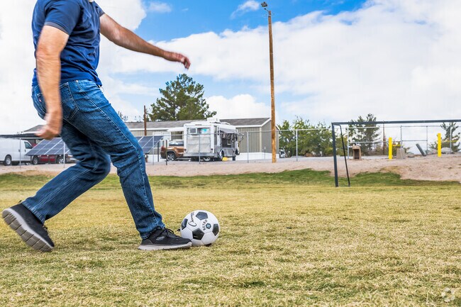 Vado Del Cerro Community Center has a soccer field for many games during the year in Vado.