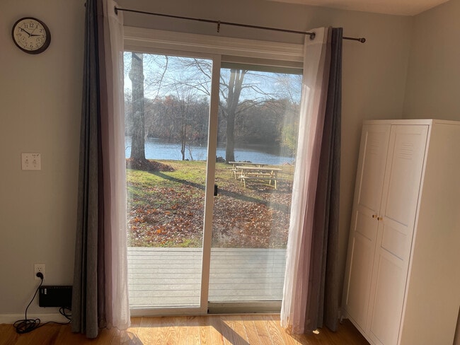 living room sliding door to private porch