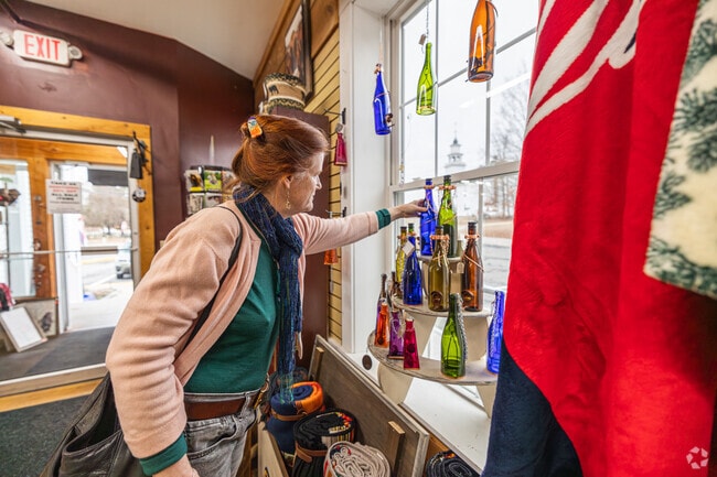 Locals love shopping in Evans on the Common for unique gift ideas and popular clothing brands.