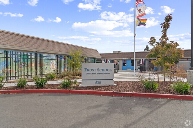 The main entrance of Frost School located in San Jose, California.
