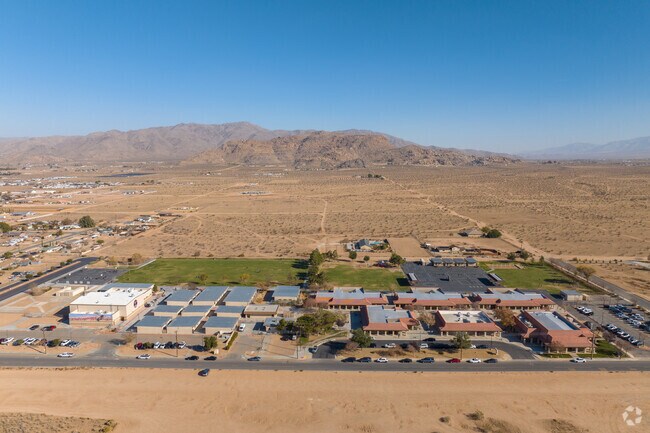 The Vanguard Preparatory offers a sprawling campus when viewed from above.