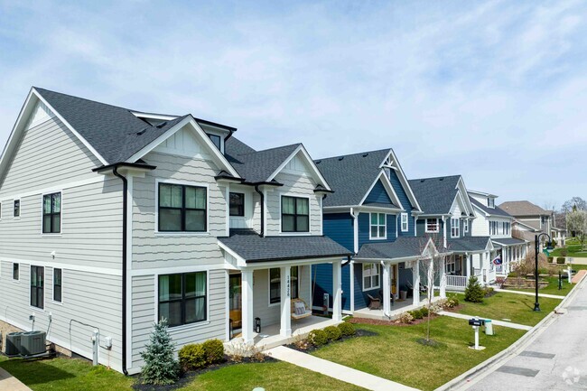 A quiet residential street in Orland Grove with beautiful homes.