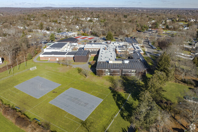 Fairfield Woods Middle School at 1115 Fairfield Woods Road in Fairfield, CT.
