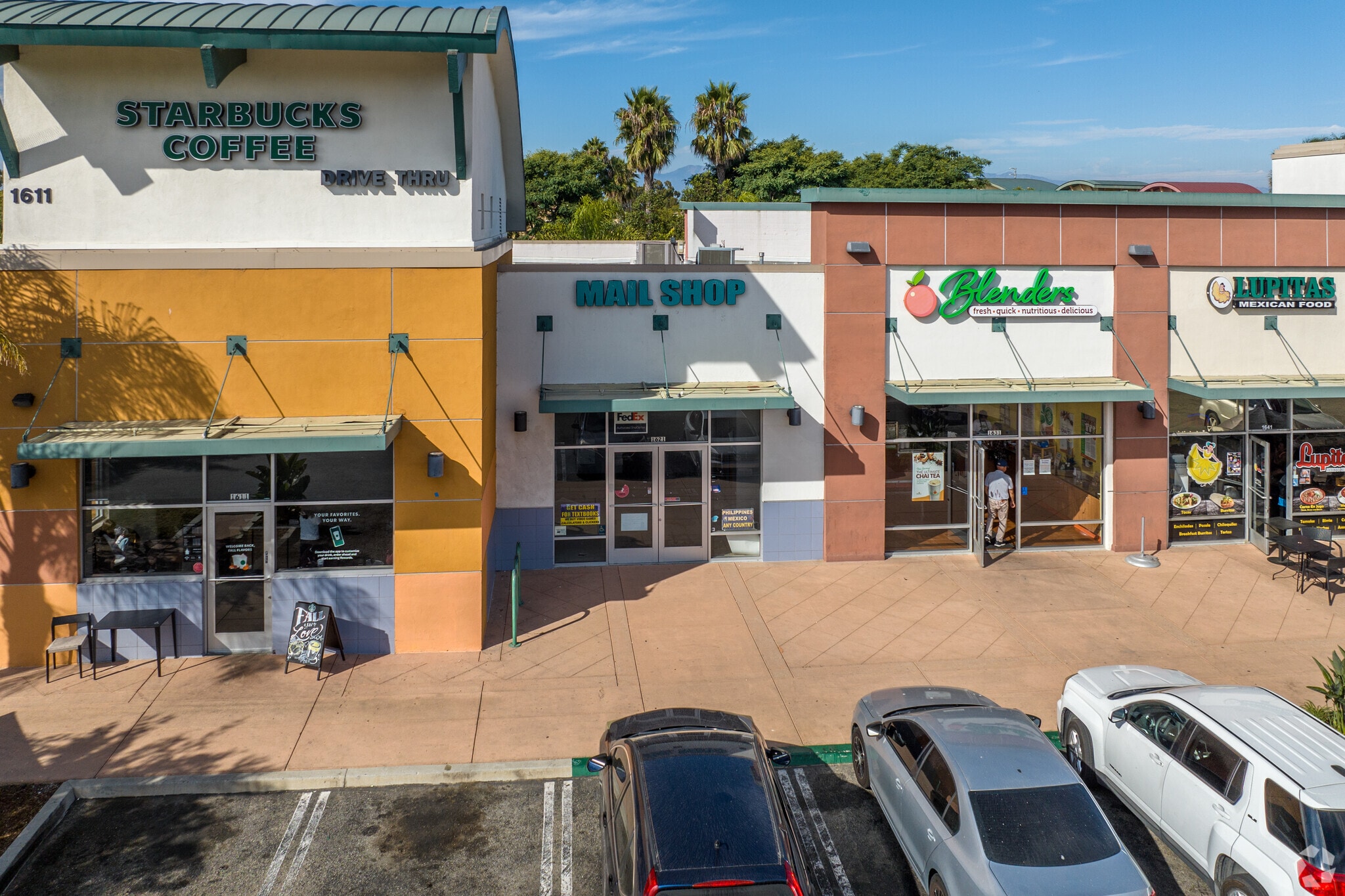There are many shops in the shopping center at the corner of Channel Island BLVD and S Rose Ave.