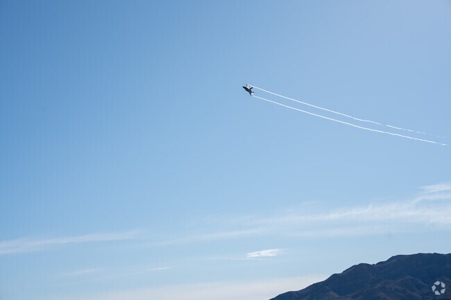 Cheyenne is in the vicinity of Nellis Air Force Base.